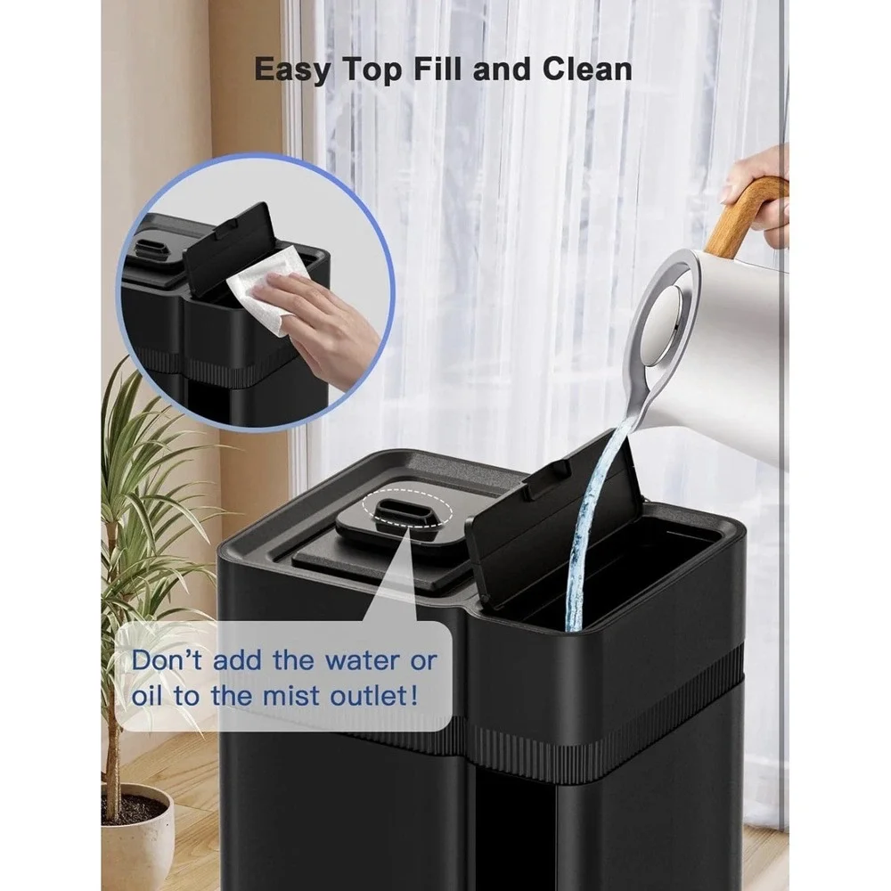 Zeova 13L/3.4Gal Humidifiers for Bedroom Ultrasonic Warm‎ & Cool Mist Humidifier